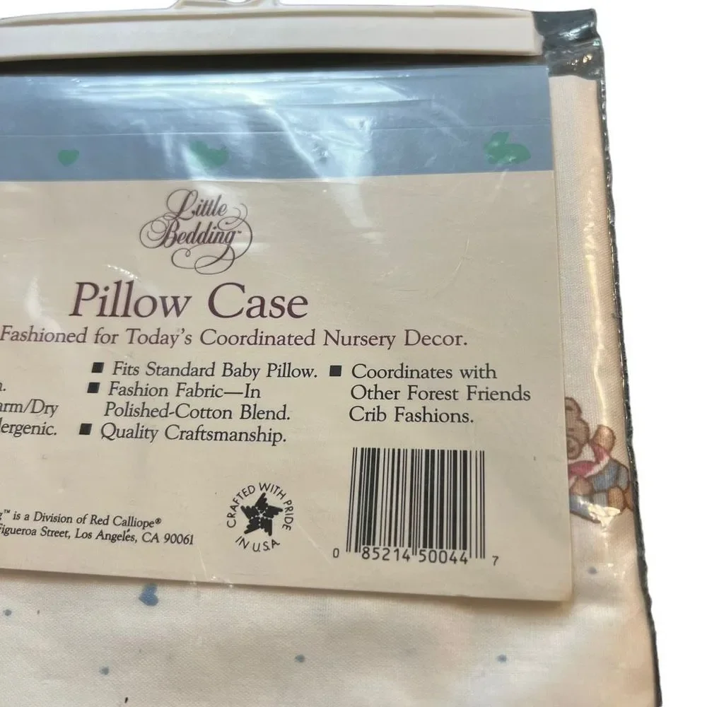 Vintage Pillow Case By Little Bedding Deaigned By Candy & Ken Wong NWT 16” x 14”